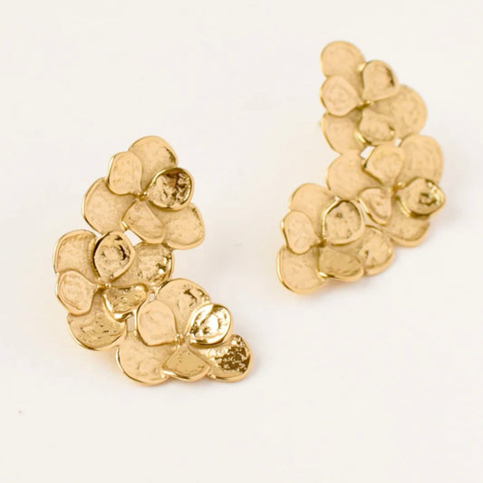 ORECCHINO CROISSANT FLOWER