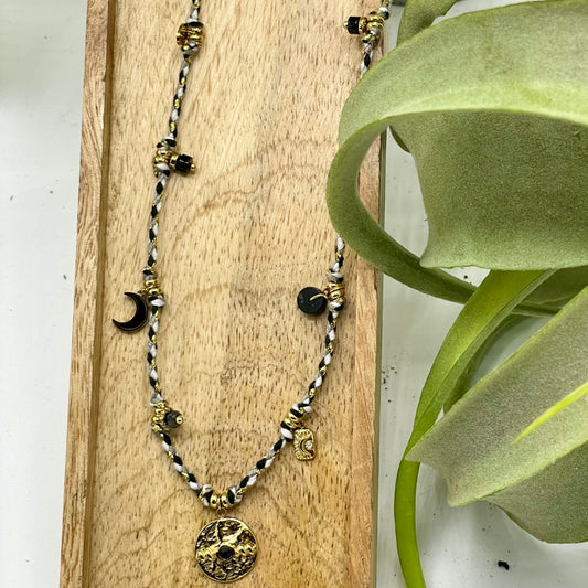 COLLANA IN CORDA GEA BLACK